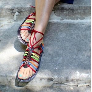 Handmade Leather Colorful Sandals